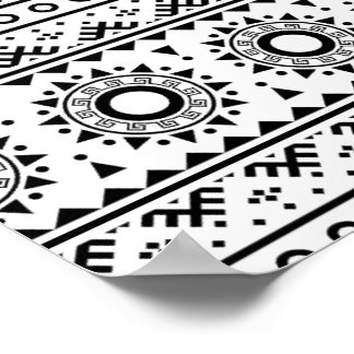 02012020 Tribal etnische Patroon-04 Poster