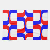 020614 - Rood en blauw op wit Theedoek (Horizontaal)