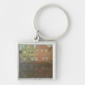 020-002　アンリ・ル・シダネル　『岸壁』　コンパクト　ミラー SLEUTELHANGER (Voorkant)