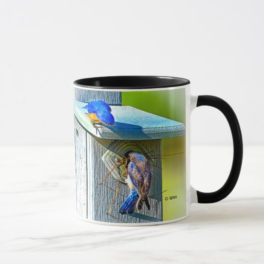 020 Bluebird Nesting 11 oz Classic Mok (Rechts)