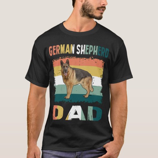 020 Duitse herder papa T-shirt (Voorkant)