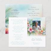 #0211252 Programme de cérémonie funéraire mémorial (Devant / Derrière)