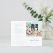 #0211252 Programme de cérémonie funéraire mémorial (Debout devant)