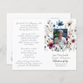 #022201 Programme d'ordre de service funéraire com (Devant / Derrière)