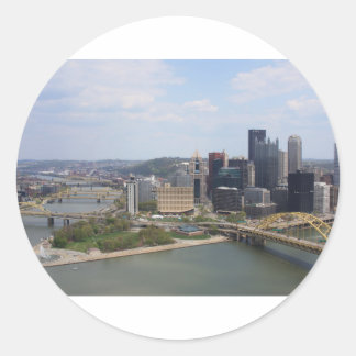 0230 Pittsburgh (Gouden driehoek).JPG Ronde Sticker