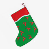 02 Groene rendierkousen Kleine Kerstsok (Achterkant (Hangend))