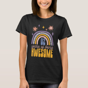 02 jaar Geweldige Retro Free Spirit Flower T-shirt