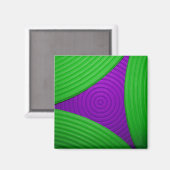 02 Magnet triangle vert et pourpre (Recto/Verso)