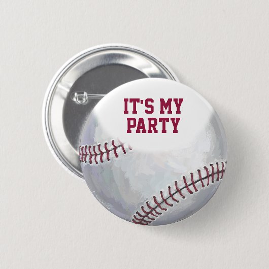02of12 Aangepaste honkbal op jaarbasis Ronde Button 5,7 Cm (Voorkant /achterkant)