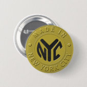 02of12 New York Token Party Button (Voorkant /achterkant)