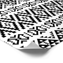 03012020 Tribal etnische Patroon-01 Poster