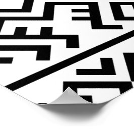 03012020 Tribal etnische Patroon-07 Poster