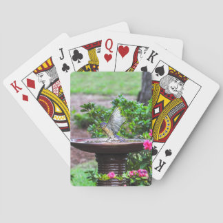 030 cartes de jeu de Bath d'oiseau bleu