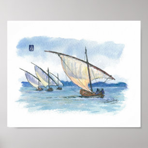 032 - Lateen Sail Regatta Poster