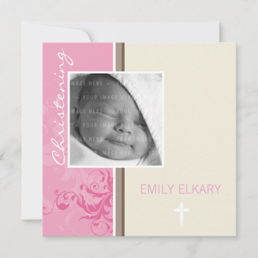 032 Rasha:: Uitnodiging voor doop (Voorkant)