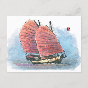 (034) Traditionele zeepboten Briefkaart