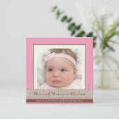 035 Christine :: PHOTO CHRISTENING INVITATIONS (Debout devant)