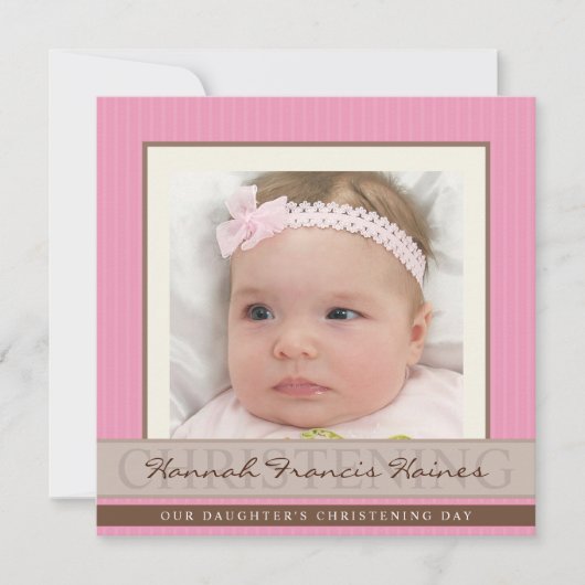 035 Christine :: PHOTO CHRISTENING INVITATIONS (Devant)