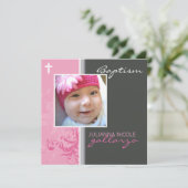 039 Celia :: Invitation de baptême - chic 2SQ V1 (Debout devant)