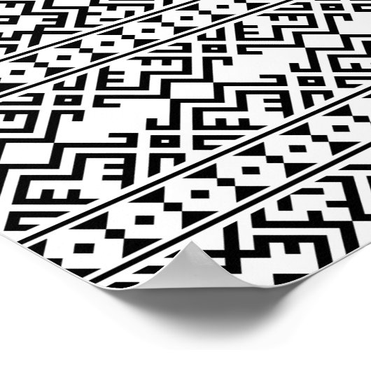 04012020-Tribal-Ethical-Pattern-03 Poster (Hoek)