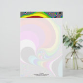 040 Obama - Fractal Art Briefpapier (Staand voorkant)