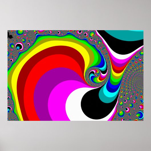 040 Obama - Fractal Art Poster (Voorkant)