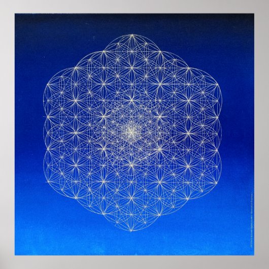 #040.Tessellated Flower of Life.. Poster (Voorkant)