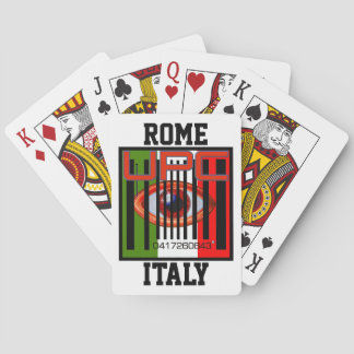 0417260643 UPC "Bar Code" speelkaarten Rome Italië