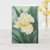 0434 Crème Iris Carte de fête des mères (Fleur jaune)