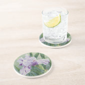 0440 Paarse iris Zandsteen Onderzetter (Zijkant)