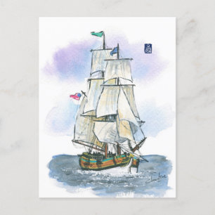 (044) Lady Washington Tall Ship Briefkaart