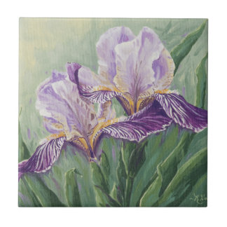 0455 Paarse Irises Tegeltje