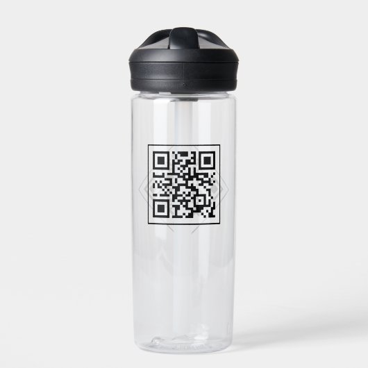 045692 geheim QR gecodeerd bericht Waterfles (Voorkant)