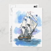 (045) HMS Surprise Tall Ship Briefkaart (Voorkant / Achterkant)