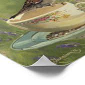 0470 Sparrow on Teacup Art Print (Hoek)