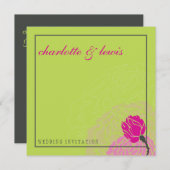 047-Laura :: CARTES D'INVITATION DE MARIAGE :: ros (Devant / Derrière)