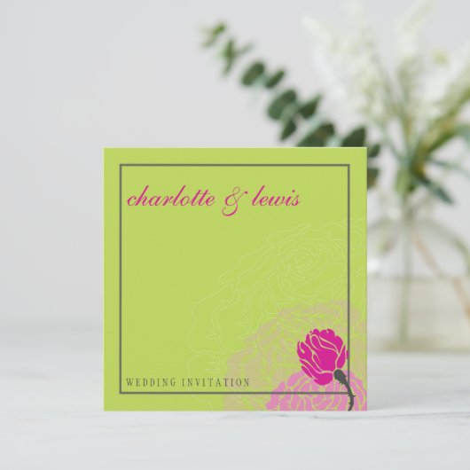 047-Laura :: CARTES D'INVITATION DE MARIAGE :: ros (Debout devant)