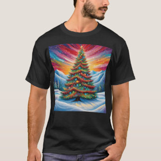 04 - Betoverende Winter Wonderland Kerstboom T-shirt