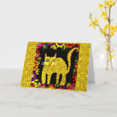 04 - Joyeux anniversaire Basi la carte de voeux du (Fleur jaune)