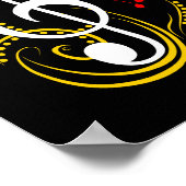 04 Reggae Music Clef Poster (Hoek)