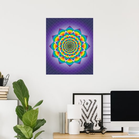 04 ZWEEFSELS MANDALA POSTER (Thuiskantoor)