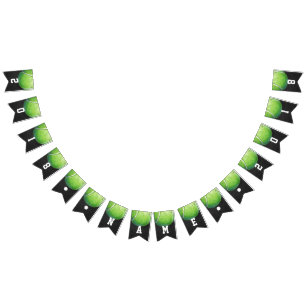 04of12 Tennis Ball Thed Party Bunting Vlaggetjes