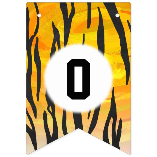 04of12 Tiger Theme Party Bunting Vlaggetjes (Tweede vlag)