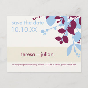 051 Tonya: BESPAAR DE DATUM : moedertaal Aankondigingskaart