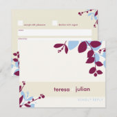 051-Tonya :: RÉPONSE RSVP CARTE PLATE (Devant / Derrière)