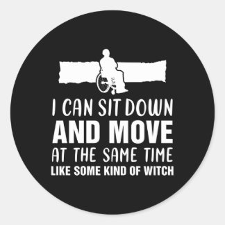 058152 Ik kan gaan zitten en rolstoelhandicap verp Ronde Sticker