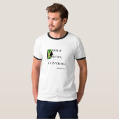 058 Jamaica T-shirt (ringer) "Bolt Outa control" (Voorkant volledig)