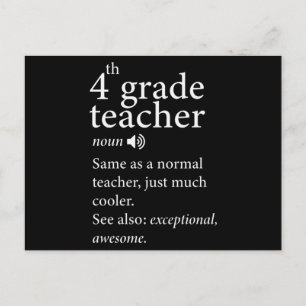 05 4e graad leraar grappigheidsdefinitie briefkaart