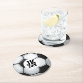 05van12 Partijen die over te nemen Voetbal beschik Ronde Kartonnen Onderzetter (Insitu)