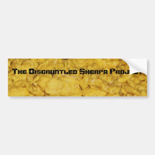 065, het geërgerde Sherpa-project Bumpersticker (Voorkant)